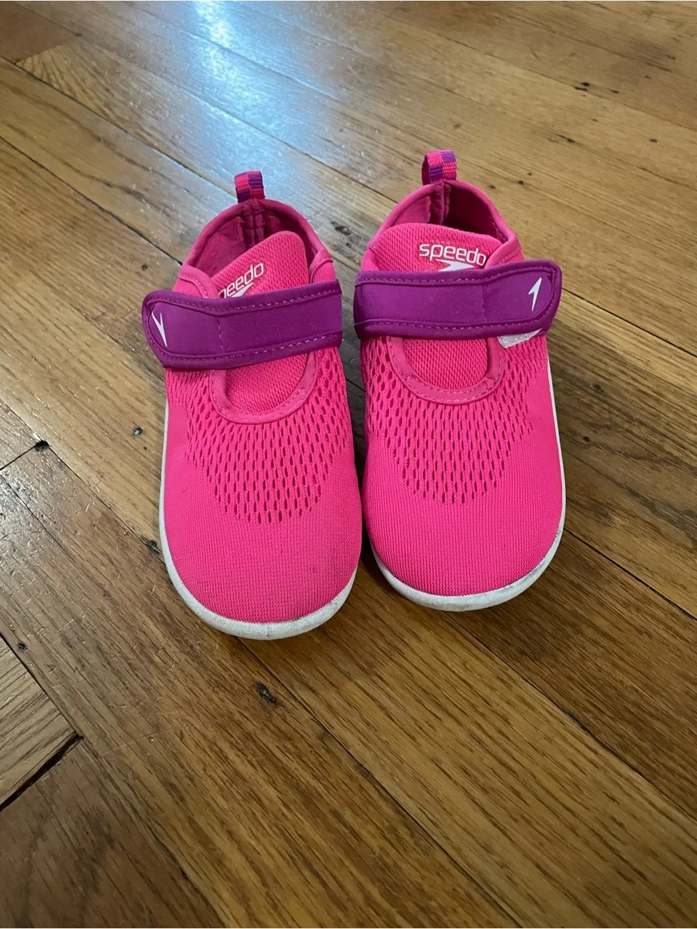 Speedo Kids Surfwalker Hot Pink and Purple Water Shoes with Velcro Strap